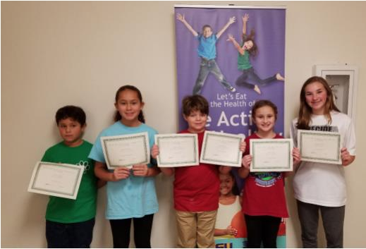 4-H Cookery Contest winners